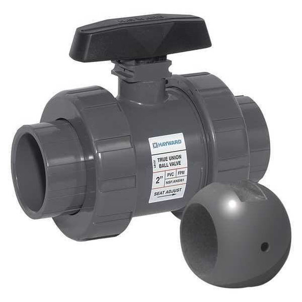 Hayward Flow Control Manual 2-Way Ball Valve,True-Union,PVC TBH1200ASTV0Z00 Hayward Flow Control Manual 2-Way Ball Valve,True-Union,PVC TBH1200ASTV0Z00
