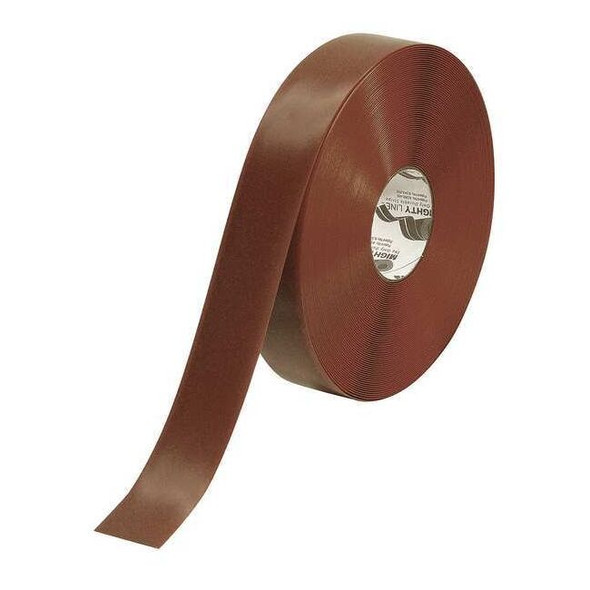 Mighty Line Floor Marking Tape vinyl 2 in W x 50 mil Thick 2RBRN