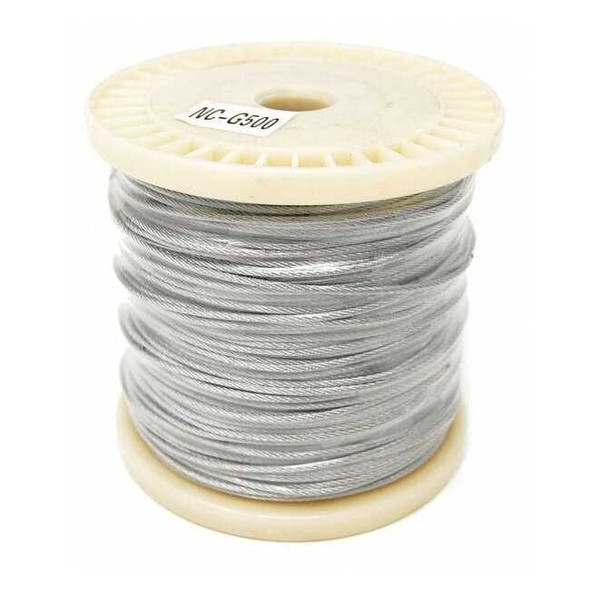 Bird Barrier Netting Perimeter Cable,500ft W,1/8 in H nc-g500