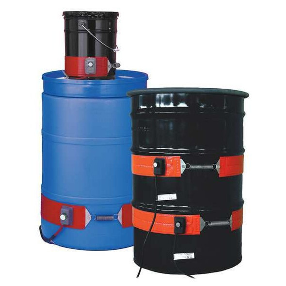 Drum Heater, Heavy Duty, Metal Drums/Pails, 120VAC, 1000W, 30 Gallon