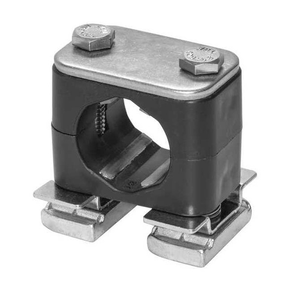 Stauff Tube Clamp,1.75in H,316 SS,Size 3/4in CRA-319-ACT-DP-AS-U-W5-K-642012