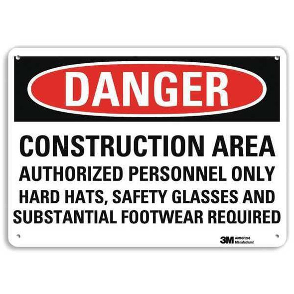 Lyle Danger Sign,7 inx10 in,Plastic U3-1254-NP_10X7