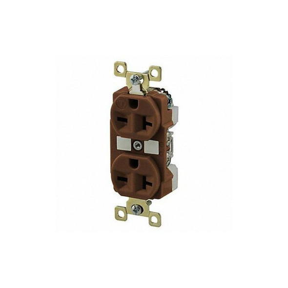 Bryant Receptacle,Brown,20A,6-20R NEMA Config. BRY5462