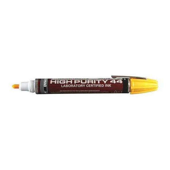 Dykem Industrial Marker, Medium Tip, Yellow Color Family, Ink 44916