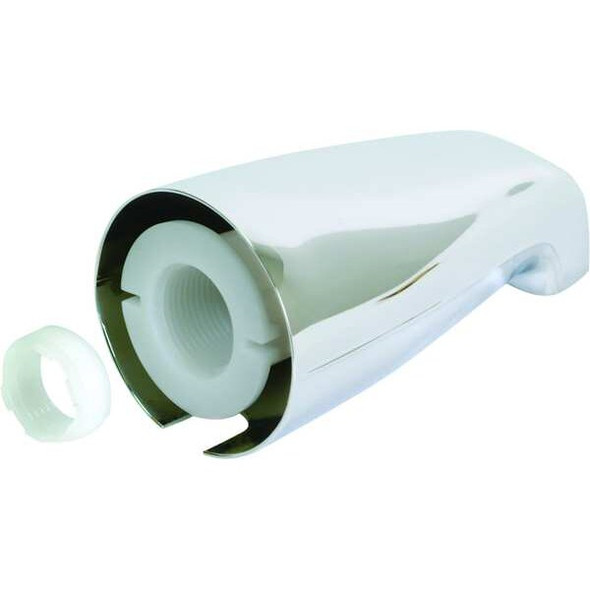 Manufacturer Varies Tub Spout,5-1/8" L,Chrome Finish 15074
