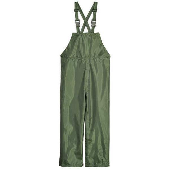 3-Piece Rainsuit with Detachable Hood, Polyester, PVC, 150 den Thick, Detachable, Green, M