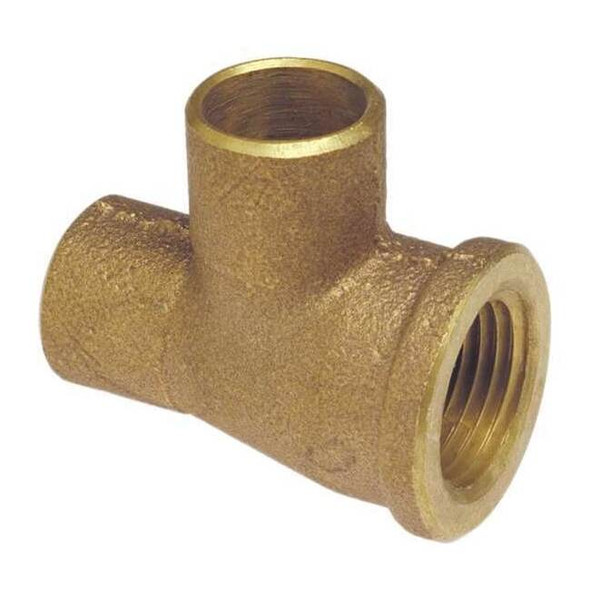 Nibco Reducing Tee,Cast Bronze,C x F x C 714RR 3/4X1/2X3/4