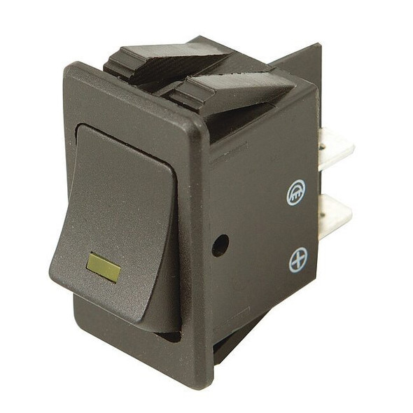 Battery Doctor Rocker Switch,1/4" Male Terminal,Black 20530