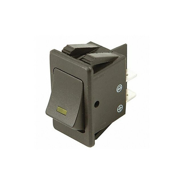 Battery Doctor Rocker Switch,1/4" Male Terminal,Black 20530