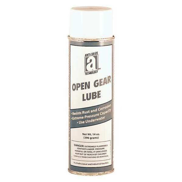 Anti-Seize Technology Lubricant, 14 oz, Aerosol Can, Mineral Oil, Black 17055