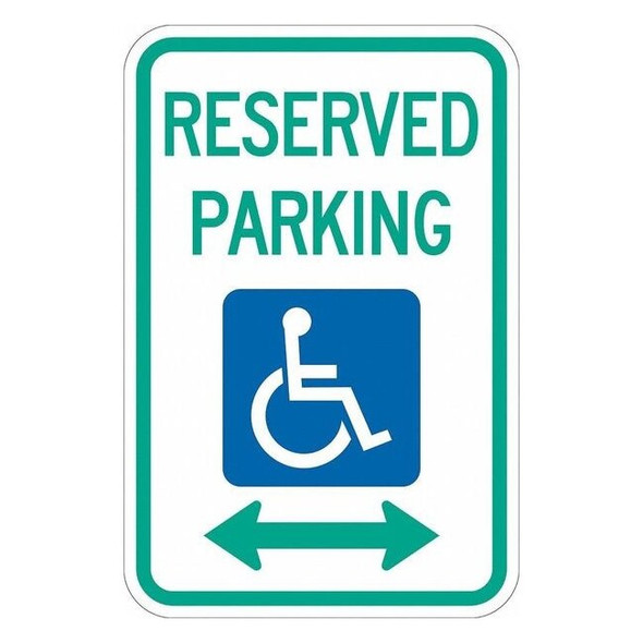 Lyle Reserved Parking Parking Sign,18" x 12, T1-1004-DG_12x18 T1-1004-DG_12x18