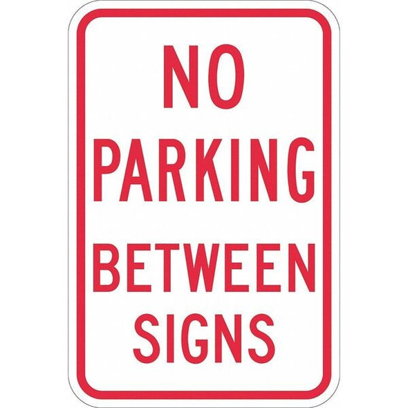 Lyle No Parking Between Signs Sign,18" x 12" T1-1139-EG_12x18