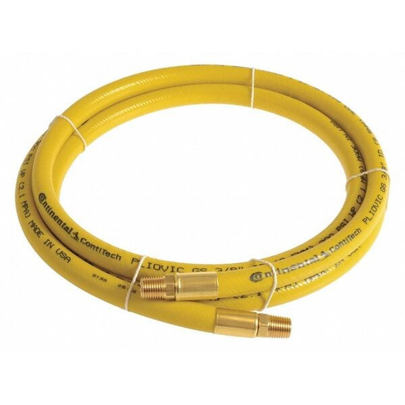 1/2" x 10 ft PVC Coupled Multipurpose Air Hose 300 psi YL
