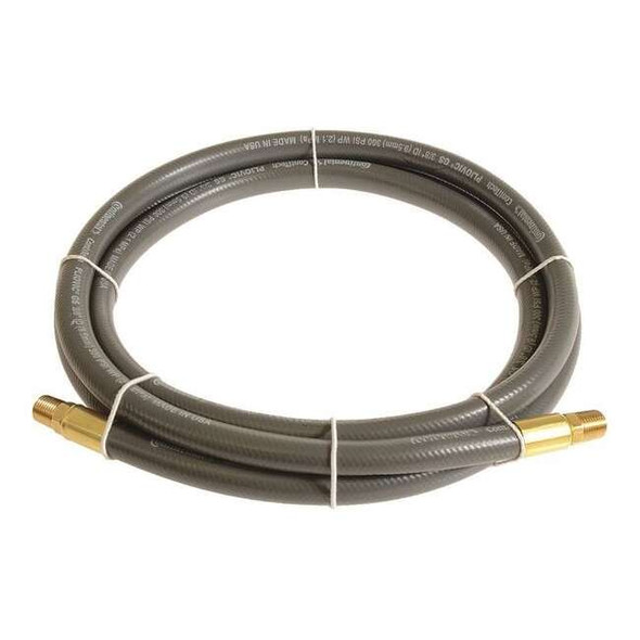3/8" x 3 ft PVC Coupled Multipurpose Air Hose 300 psi GY