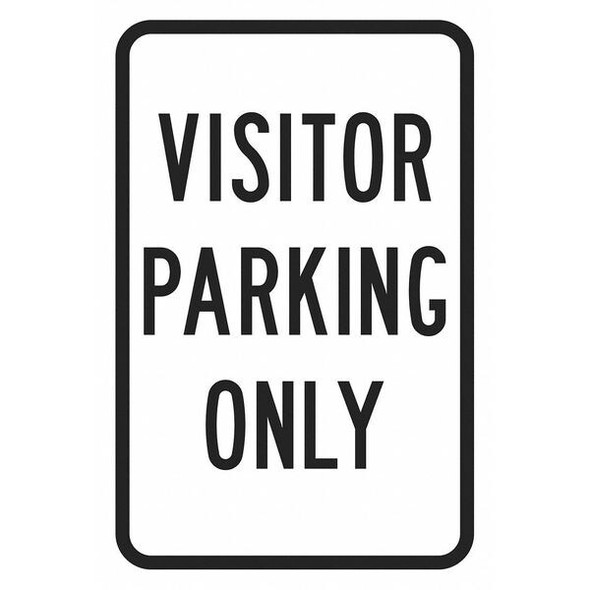 Lyle Visitor Parking Sign,18" x 12, T1-6211-EG_12x18 T1-6211-EG_12x18