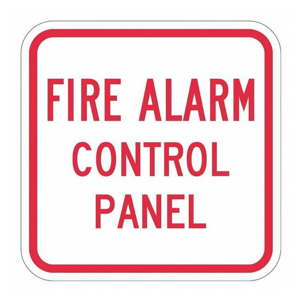 Facility Sign, 12 in H, 12 in W, Aluminum, Square, English, T1-1816-HI_12x12