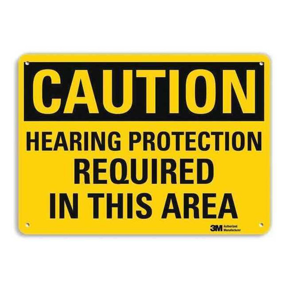 Lyle Caution Sign,10" W,7" H,0.040" Thick, U4-1400-NA_10x7 U4-1400-NA_10x7