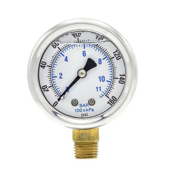 Pic Gauges Pressure Gauge,1/4 in. NPT,2 in. 201L-204F Pic Gauges Pressure Gauge,1/4 in. NPT,2 in. 201L-204F
