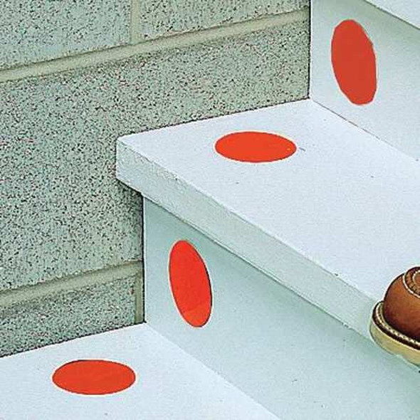 Floor Marking Tape, vinyl, Solid, Orange, 3 in W., 0.216 in Thickness, 50 PK