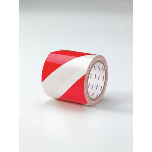 Floor Marking Tape, vinyl, No Legend, Green, White, 4 in W., 7 mil Thickness  8AAK5