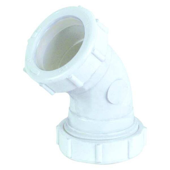 Manufacturer Varies Elbow, 45 deg.,Wht Drain,Slip Connection 35333