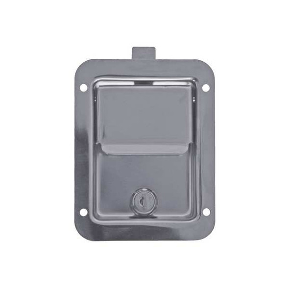 Stainless Steel Single Point Locking Paddle Latch - Thru-Hole Mount