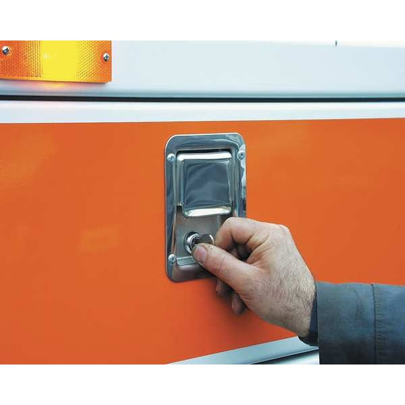 Buyers Products Stainless Steel Single Point Locking Paddle Latch - Thru-Hole Mount L3885