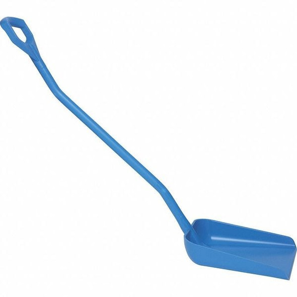 Remco Ergonomic Square Point Shovel, Polypropylene Blade, 51.2 in L, Blue 56013