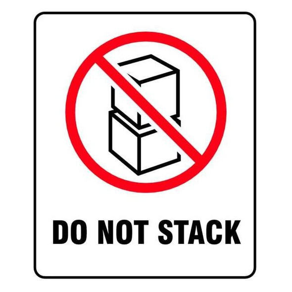 Manufacturer Varies 3" x 4" White Shipping Labels, Do Not Stack, Pk100 3WRX8