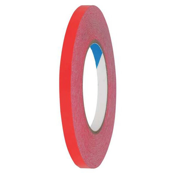 Manufacturer Varies Bag Sealing Tape,PVC,Red,3/8In x 180 Yd 9LHM5