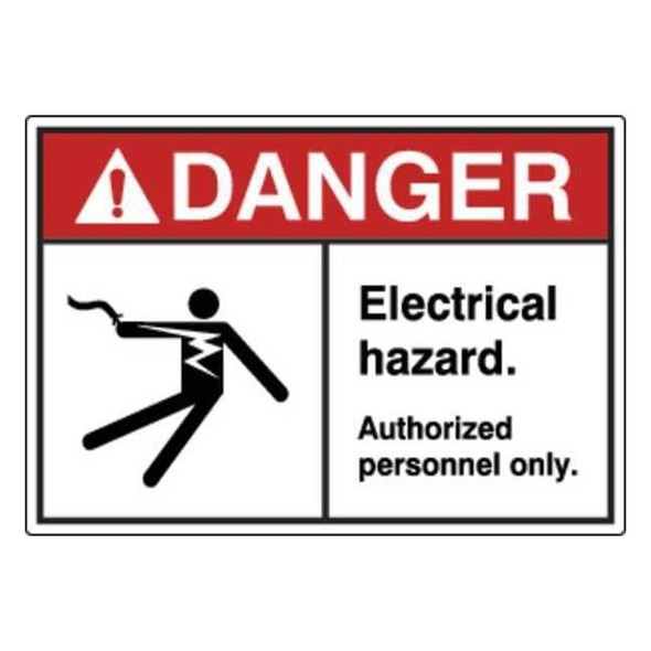 Label,Electrical Hazard,3-1/2 in. H,PK5, HWL-535-708-5PK