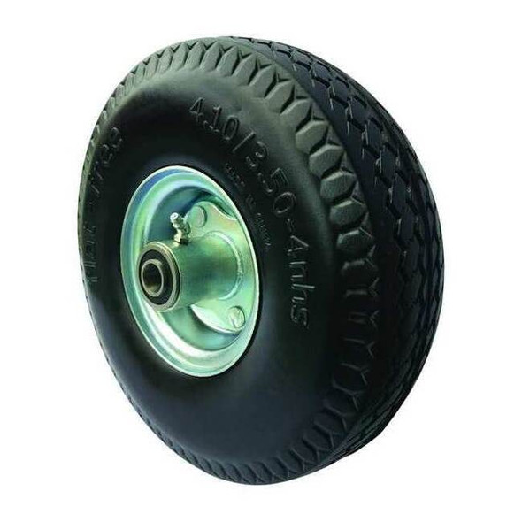 Marastar FlatFree Wheel,10 1/2",350lb,4.10/3.50-4 16V336