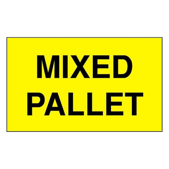 Tapecase 3" x 5" Adhesive Back Shipping Labels, Mixed Pallet, Pk500 16U886