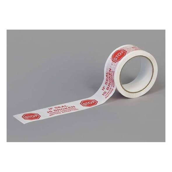 Tapecase Carton Sealing Tape,Red/White,2In x 55Yd 15C751