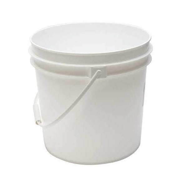 Manufacturer Varies Pail, 2.0 gal., Plastic Handle, White ROP2120-WP