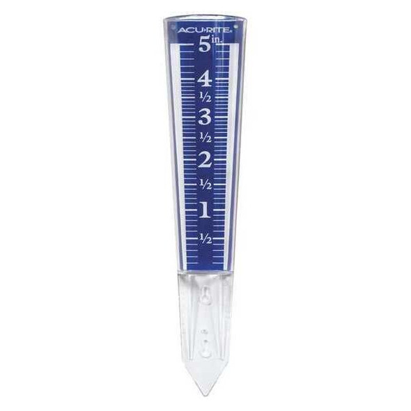 Acurite Rain Gauge,Magnifying,12-1/2 in. H 00850A3 Acurite Rain Gauge,Magnifying,12-1/2 in. H 00850A3