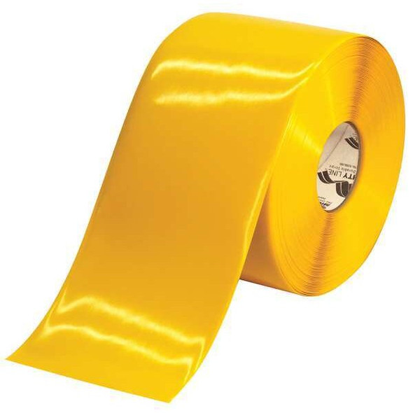 Mighty Line Floor Tape,Yellow,6 inx100 ft,Roll 6RY Mighty Line Floor Tape,Yellow,6 inx100 ft,Roll 6RY