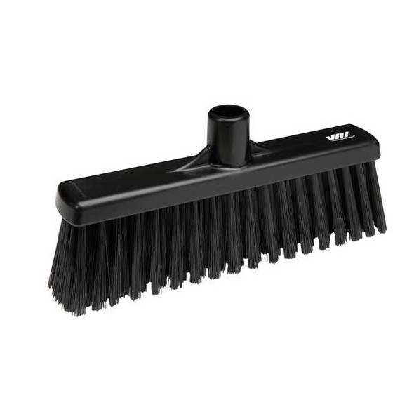 Remco 2 in Sweep Face Broom Head, Stiff, Synthetic, Black 31669