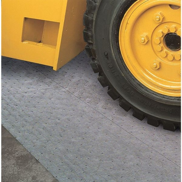 Spilltech Sorbent Roll, 49 gal, 30 in x 150 ft, Universal, Gray, Polypropylene GRF150H