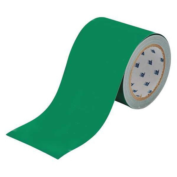 Brady Floor Tape,Green,4 inx100 ft,Roll 104375 Brady Floor Tape,Green,4 inx100 ft,Roll 104375