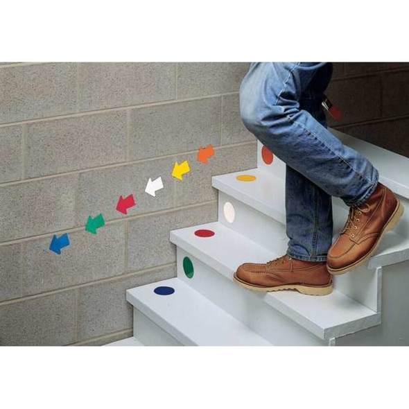 Floor Marking Tape, vinyl, Solid, White, 4 in W., 0.216 in Thickness, 50 PK  8TP05