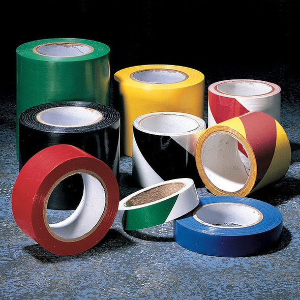 Manufacturer Varies Floor Marking Tape, vinyl, Solid, Red, 6 in W., 5 mil Thickness 9EKR2