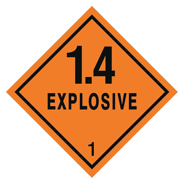 Manufacturer Varies DOT Container Label,4" Label W,PK25 9R618