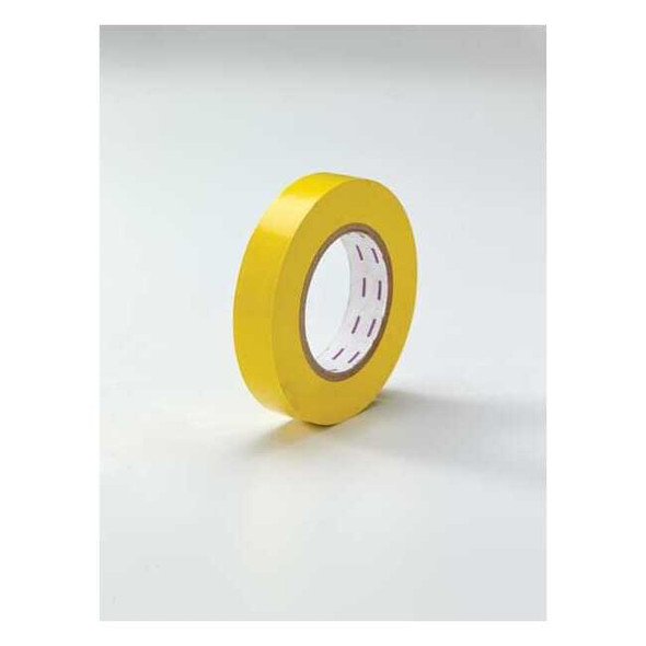 Safety Warning Tape Vinyl Yellow, 1" W x 180 ft. L, 5 mil Thick