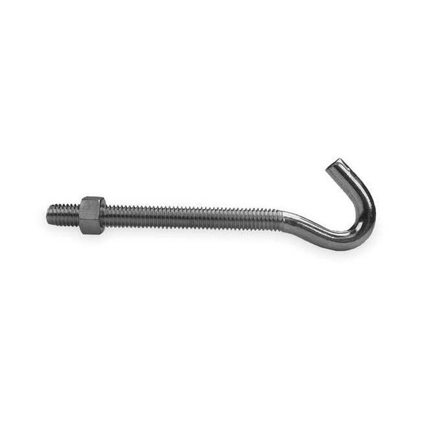 Monroe Pmp Utility Hex Nut Bolt Hook,Steel,PK10 4HDV5