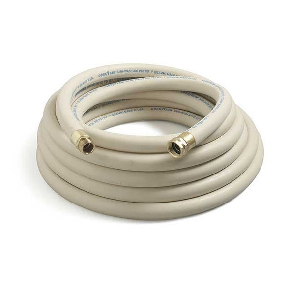 Continental 3/4" ID x 50 ft EPDM Coupled Washdown Hose 300 PSI WT CR075-50MF-G