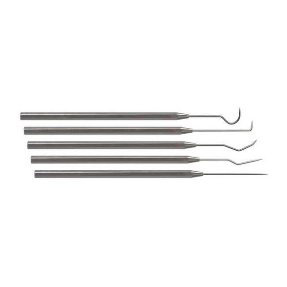 Moody Tool Precision Hook/Pick Set,SS,5 13/16"L 55-0296
