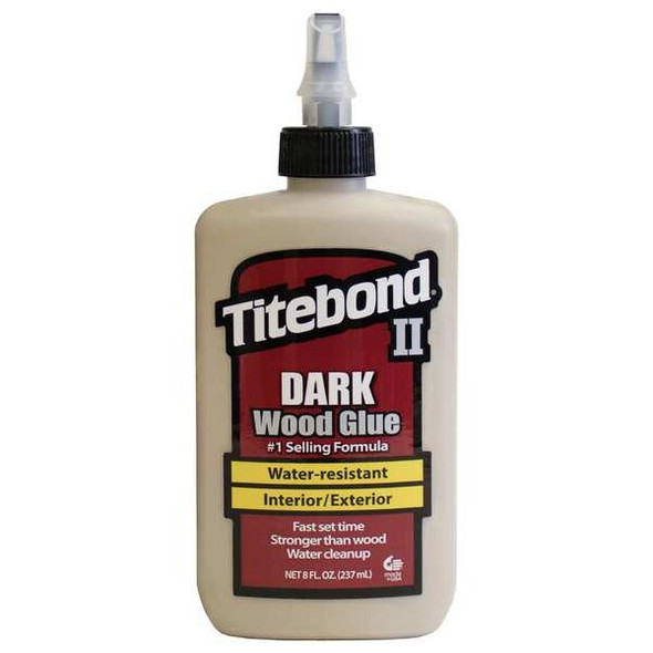 Wood Glue, II Dark Series, Light Brown, 24 hr Full Cure, 8 oz, Bottle