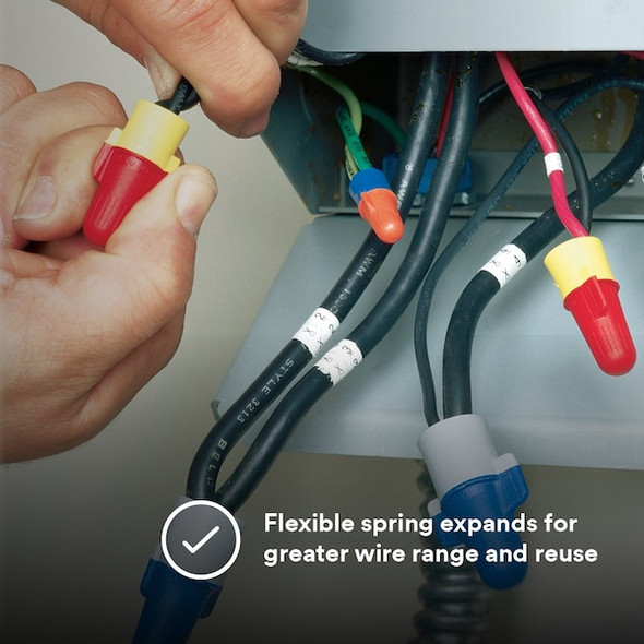 3m Twist On Wire Connector,600 V,PK500 R/Y+Jug