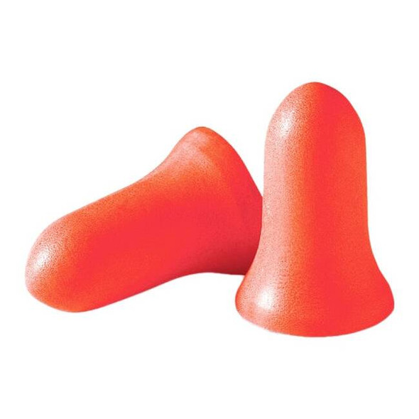 MAXIMUM Disposable Foam Ear Plugs, Bell Shape, 33 dB, Orange, 200 PK